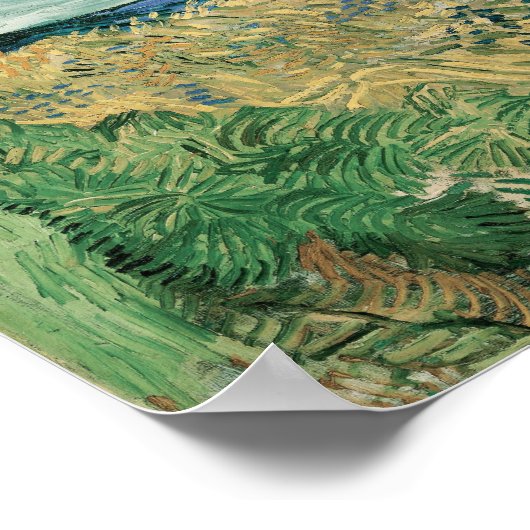 Poster Wheatfield avec Cornflowers | Vincent van Gogh (Coin)