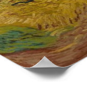 Poster Wheatfield avec Crows Vincent van Gogh (Coin)