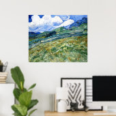 Poster Wheatfield et Mountains, Vincent Van Gogh (Bureau à domicile)