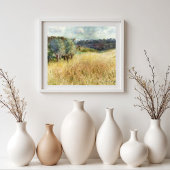 Poster Wheatfield par Auguste Renoir