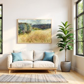 Poster Wheatfield par Auguste Renoir