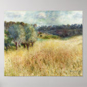 Poster Wheatfield par Auguste Renoir (Devant)
