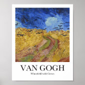 Poster Wheatfield with Crows by Vincent van Gogh (Devant)