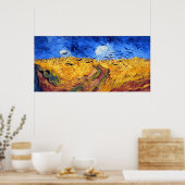 Poster Wheatfield with Crows, Van Gogh (Cuisine)