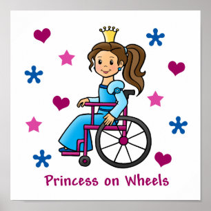 Poster Wheelchair Princess