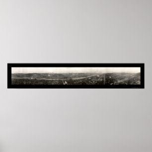 Poster Wheeling, WV Skyline Photo 1909