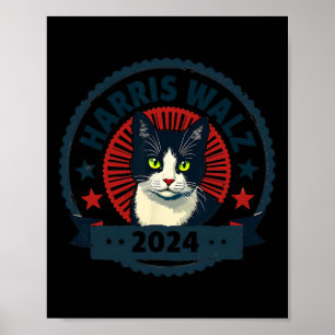 Poster Wheimer 2024 Funny Cat Election Kamala Harris Tim