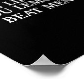 Poster When Life Gives You Lemons Beat Men Funny Sarcasm (Coin)