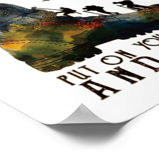 Poster When Life Gives You Mountains Put On Your Boots Fu (Coin)