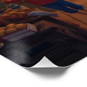 Poster Where Cats Wander and Lanterns Glow (Coin)