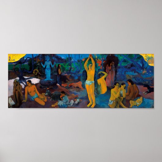 Poster Where Do We Come From?, Gauguin (Devant)