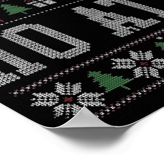 Poster Where My Ho's At Ho Matching Couple Christmas Ugly (Coin)