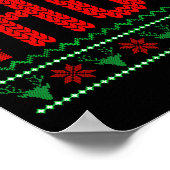 Poster Where My Ho's At Ugly Christmas Sweater Couples Ma (Coin)