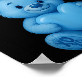 Poster Where My Hug At Cute Teddy Bear Holdin Heart Funny (Coin)