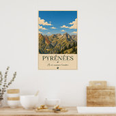 Poster Where Silence Reaches the Summits – Pyrénées (Cuisine)