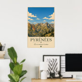 Poster Where Silence Reaches the Summits – Pyrénées (Bureau à domicile)