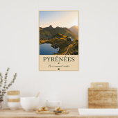 Poster Where the Mountains Welcome the Dawn – Pyrénées (Cuisine)