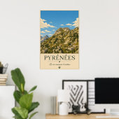 Poster Where the Peaks Touch the Sky – Pyrénées (Bureau à domicile)
