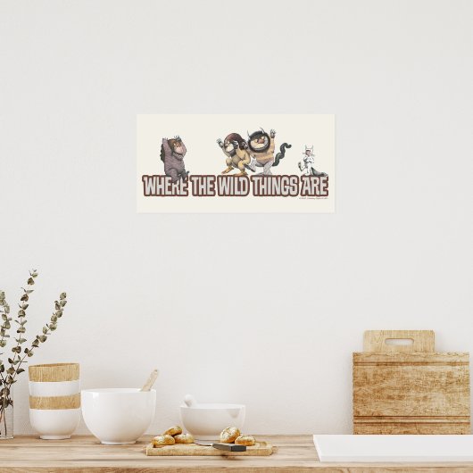 Poster Where the Wild Things Are Characters on Logo (Cuisine)