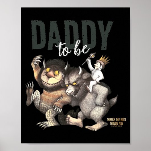 Poster Where The Wild Things Are Daddy To Be _1  (Devant)