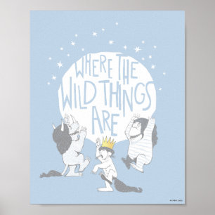 Poster Where The Wild Things Are Moon & Stars