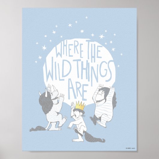 Poster Where The Wild Things Are | Moon & Stars (Devant)