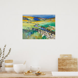 Poster "Where Water Sings" - Un paysage du Yorkshire