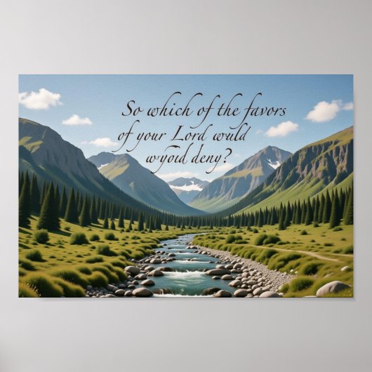 Poster Which Favors Will You Deny? | Landscape Print (Devant)