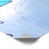 Poster Whimiscal Kites Multicolored Sky Pattern (Coin)