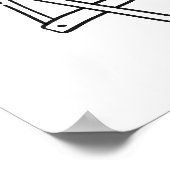 Poster Whimsical Amalfi Coast Beach Chair Art (Coin)