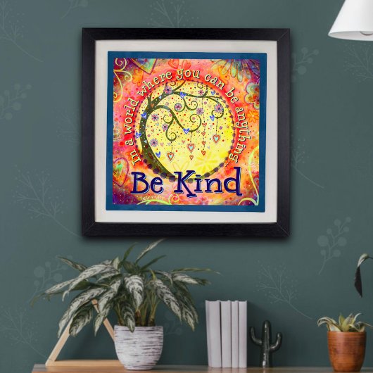 Poster Whimsical "Be Kind" Inspirational Kindness School