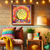 Poster Whimsical "Be Kind" Inspirational Kindness School