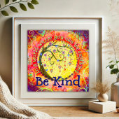 Poster Whimsical "Be Kind" Inspirational Kindness School