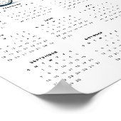 Poster Whimsical Cat Riding a Bicycle 2025 Calendrier mur (Coin)