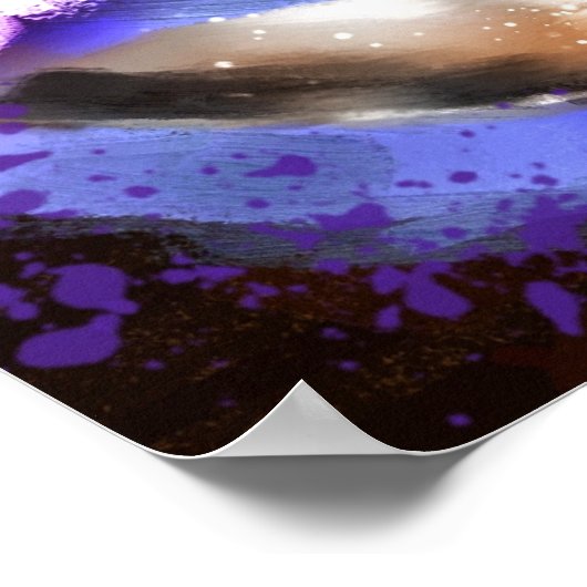 Poster Whimsical Cup of Coffee Floral Personalized (Coin)