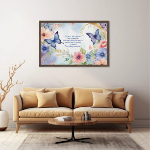 Poster Whimsical Floral Butterfly Art Beauté intemporelle