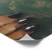 Poster Whimsical Fox Reading Book Art Print (Coin)