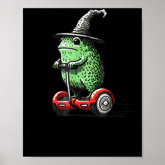 Poster Whimsical Frog Wizard Off To Commit Tom Foolery Fr (Devant)