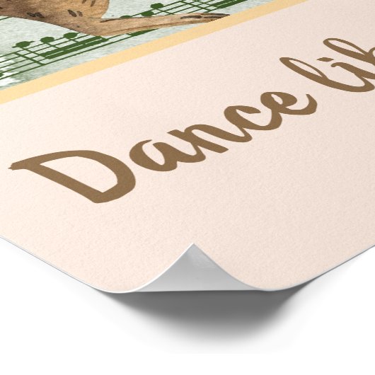 Poster Whimsical Hedgehog & Beaver Dance (Coin)