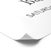 Poster Whimsical Little Boo Halloween Baby shower Bienven (Coin)