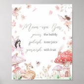 Poster Whimsical Little Fairy Baby shower Maman Osa Bar (Devant)