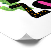 Poster Whimsical Love Arizona main tiré lettres (Coin)