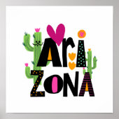 Poster Whimsical Love Arizona main tiré lettres (Devant)
