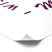 Poster Whimsical magique Noël violet esthétique (Coin)