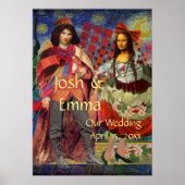Poster Whimsical Mariage Couple Funny (Devant)