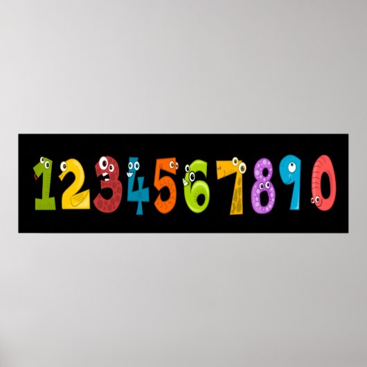 Poster Whimsical Numbers (Voorkant)