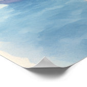 Poster Whimsical Paris Watercolor Cityscape (Coin)