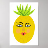 Poster Whimsical Pineapple Art (Devant)