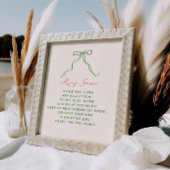 Poster Whimsical Quirky manuscrit jeu de bague