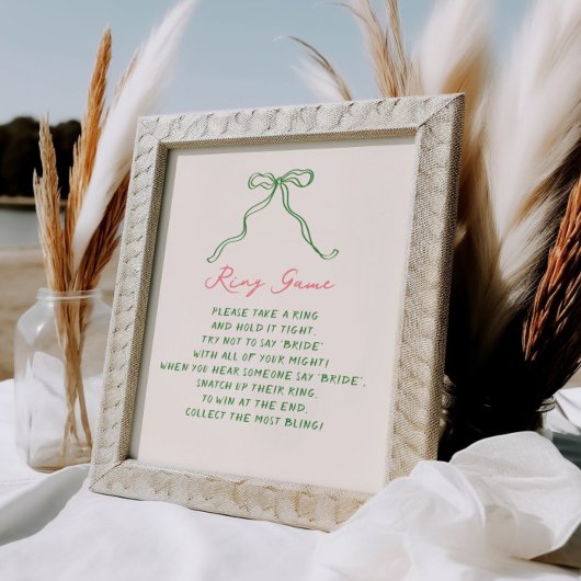 Poster Whimsical Quirky manuscrit jeu de bague